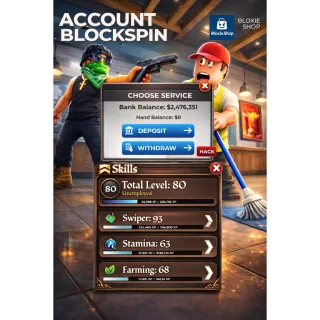 SPECIAL BLOCKSPIN ACCOUNT — AUTO DELIVERY IN SECONDS