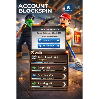 SPECIAL BLOCKSPIN ACCOUNT — AUTO DELIVERY IN SECONDS