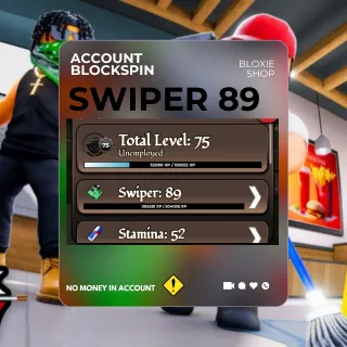 🔥 SWIPER LV 89 – BLOCKSPIN ACCOUNT • READY TO PLAY 🔥