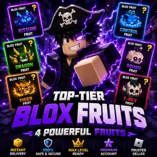 🔥 BLOX FRUITS ACCOUNT | MAX LEVEL 2600 | GUARANTEED 4 MYTHICAL FRUITS | PREMIUM ACCOUNT | INSTANT DELIVERY 🚀