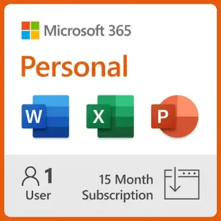 Microsoft 365 Personal: 15-Month Subscription (1TB OneDrive Cloud Storage for 1 User, PC/Mac) Activation Key !INSTANT DELIVERY!