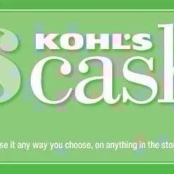 $20.00 KOHL’S CASH ( AUTO DELIVERY )