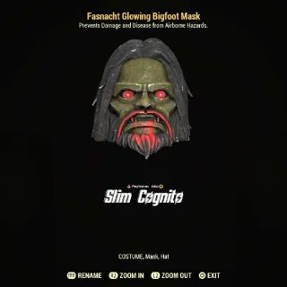 Glowing Bigfoot Mask