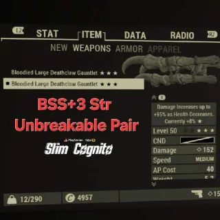 BSSS Unbreakable Deathclaw Gauntlets