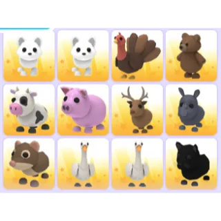 Bundle pets adoptme x12