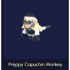 Preppy Capuchin Monkey NEON