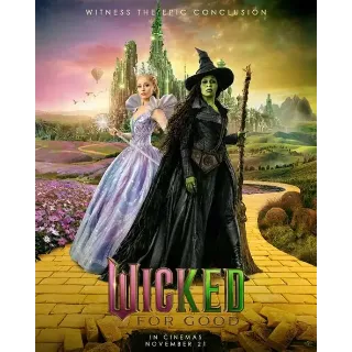 Wicked For Good (4K UHD) (Movies Anywhere)