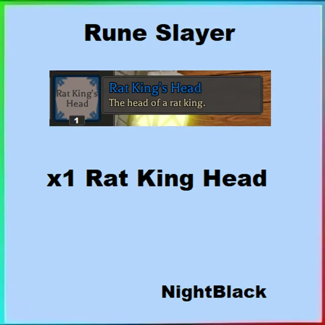 Rune Rats Rune Slayer | Rat King Head - Other Game Item - Gameflip