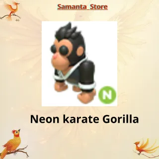 Neon karate Gorilla