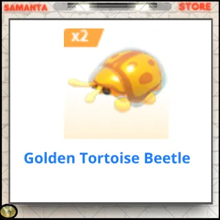 Golden Tortoise Beetle x2