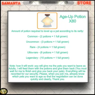 Age-Up Potion X80