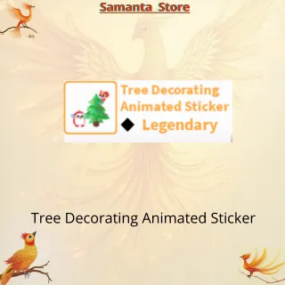 Tree Decorating Animated Sticker