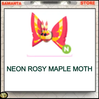 Neon Rosy Maple Moth