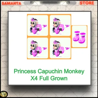 Princess Capuchin Monkey X4 Full Gro