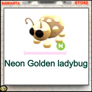 Neon Golden ladybug 