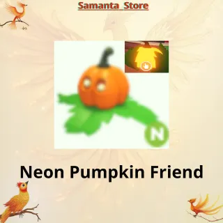 Neon Pumpkin Friend