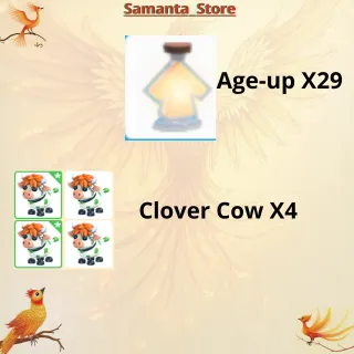 Age-Up X29 + Clover Cow X4