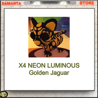  X4 NEON LUMINOUS Golden Jaguar