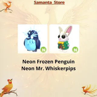 Neon Frozen Penguin Neon Mr. Whiskerpips