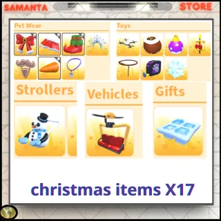  christmas items X17