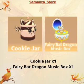 Cookie Jar x1, Fairy Bat Dragon Music x1