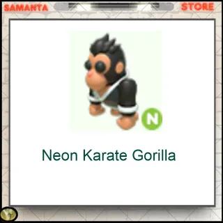 Neon Karate Gorilla