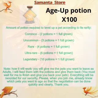 Age-Up potion  X100