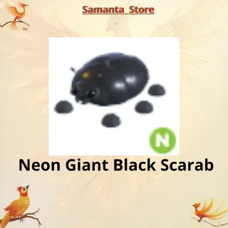 Neon Giant Black Scarab 