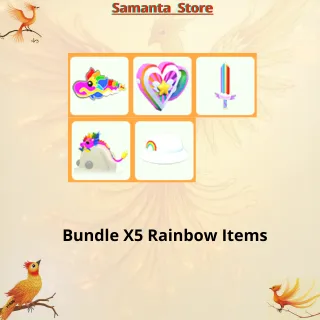 Bundle X5 Rainbow Items