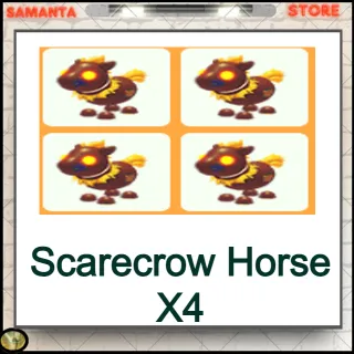 Scarecrow Horse X4