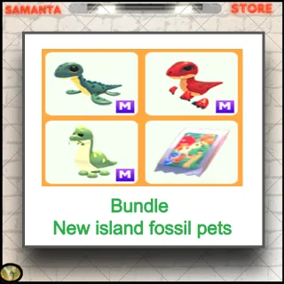 Bundle New island fossil pets