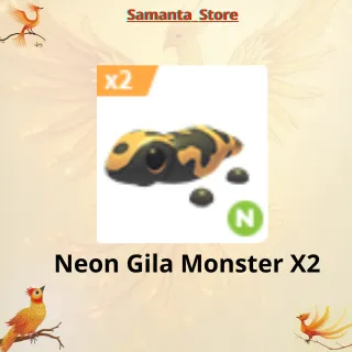 Neon Gila Monster X2