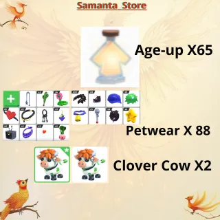 Age-up X65  + Petwear X88 + Clover Cow X2