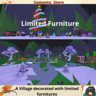 A village decorated with limited fur