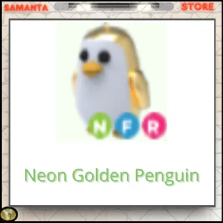 Neon Golden Penguin