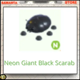 Neon Giant Black Scarab 