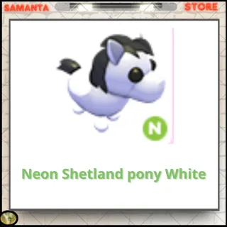 Neon Shetland pony White