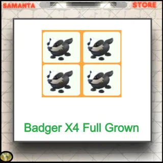 Badger X4 Full Grown