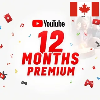 Youtube Premium 12 Months Canada