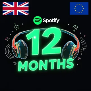 Spotify Premium 12 Months Europe/UK