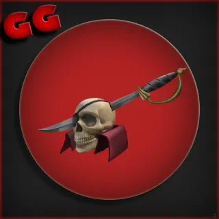 Impaled Pirate Skull Mask TOY CODE