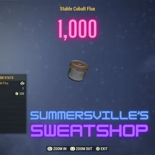 1,000 Stable Cobalt Flux