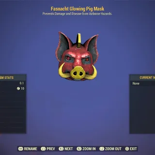 Fasnacht Glowing Pig