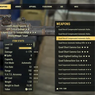 30 Quad Weapons