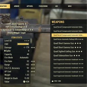 30 Quad Weapons