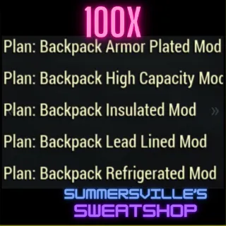 100 Each Backpack Plan