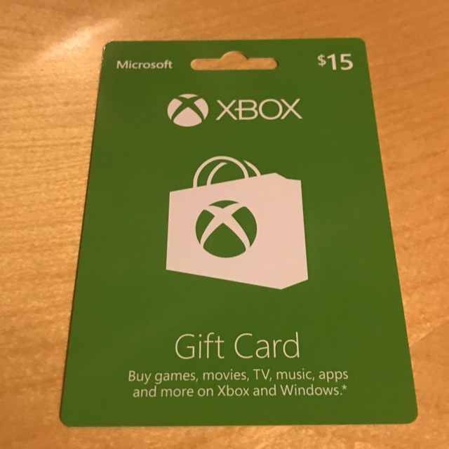 15 dollar gift card xbox