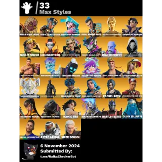 Fortnite Account  72 skins / PSN , XBOX , PC /