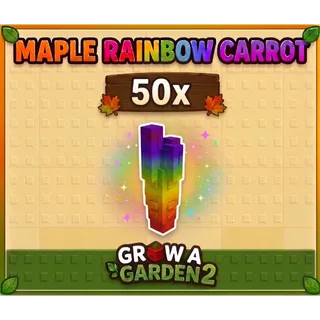 50x Maple Rainbow Carrot