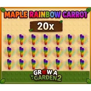 20x Maple Rainbow Carrot